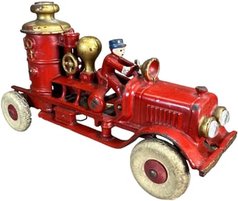 HUBLEY FIRE PUMPER W/ ELECTRIC HEADLIGHTS