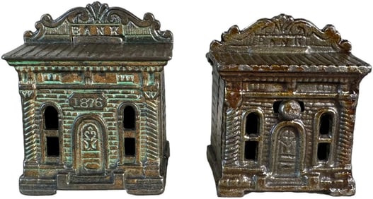 TWO JUDD 1876 STILL BANK VARIATIONS