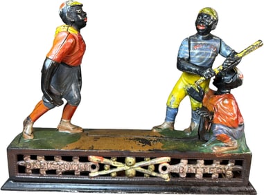 THE BASEBALL MECHANICAL BANK - DARKTOWN BATTERY