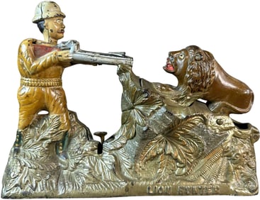 LION HUNTER MECHANICAL BANK