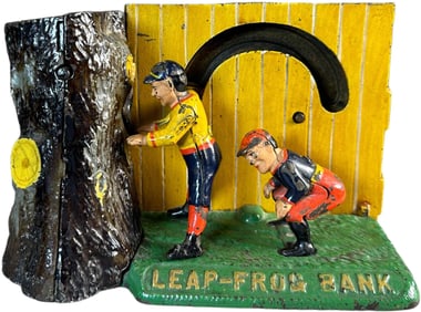 LEAP FROG MECHANICAL BANK