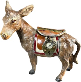 SILVER SPRINGS FLORIDA DONKEY W/ SADDLE BANK