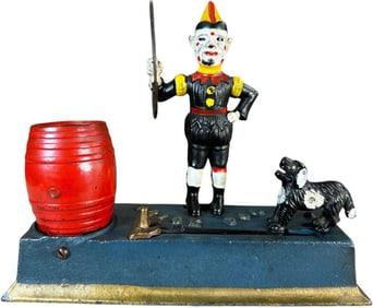 HUBLEY TRICK DOG MECHANICAL BANK