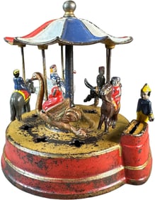 MERRY GO ROUND MECHANICAL BANK