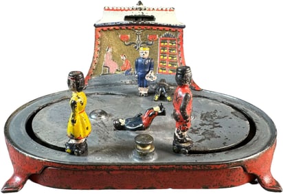 ROLLER SKATING MECHANICAL BANK