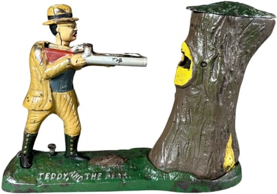 TEDDY & THE BEAR MECHANICAL BANK