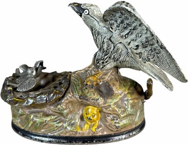 EAGLE & EAGLETS MECHANICAL BANK