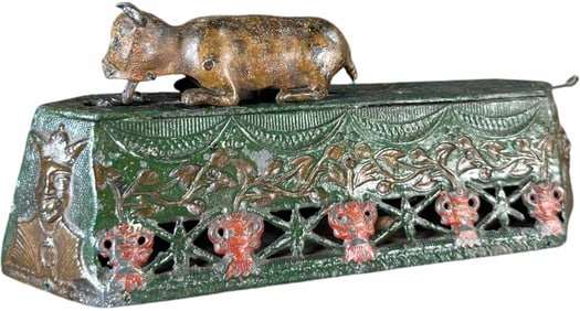 SPRINGING CAT MECHANICAL BANK