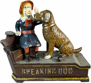 SPEAKING DOG MECHANICAL BANK