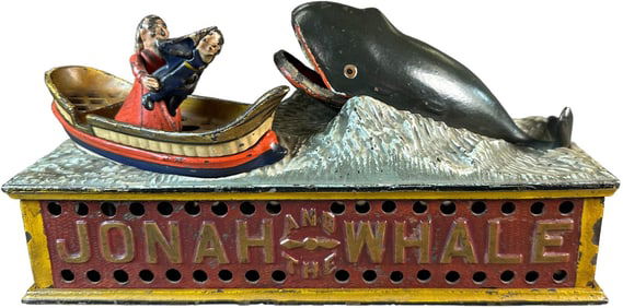 JONAH AND THE WHALE MECHANICAL BANK