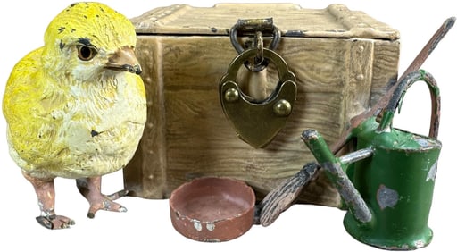 CHICK BY CHEST & TOOLS SPELTER BANK