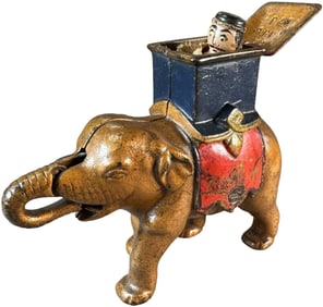 ELEPHANT MAN POPS OUT MECHANICAL BANK