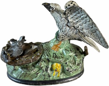 EAGLE & EAGLETS MECHANICAL BANK