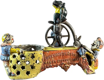 PROFESSOR PUG FROG MECHANICAL BANK