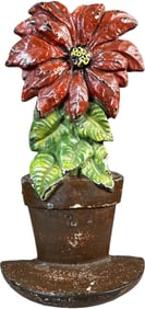 HUBLEY POINSETTIA DOORSTOP