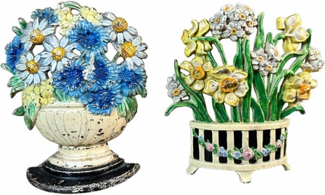 HUBLEY NARCISSUS & DELPHINIUM DOORSTOPS