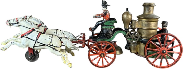 PRATT & LETCHWORTH TWO HORSE FIRE PUMPER