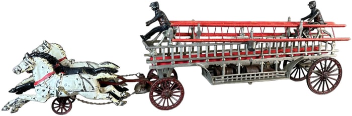 LARGE HARRIS HOOK AND LADDER WAGON