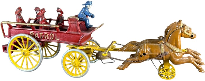 DENT HORSE DRAWN FIRE PATROL WAGON