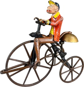 MONKEY ON TRICYCLE BELL TOY
