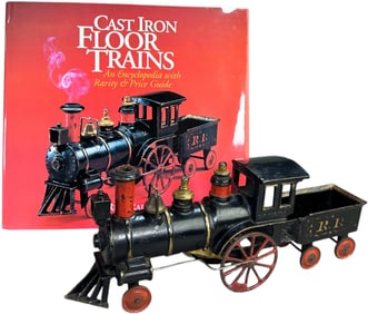 IVES CAST IRON FLOOR LOCOMOTIVE