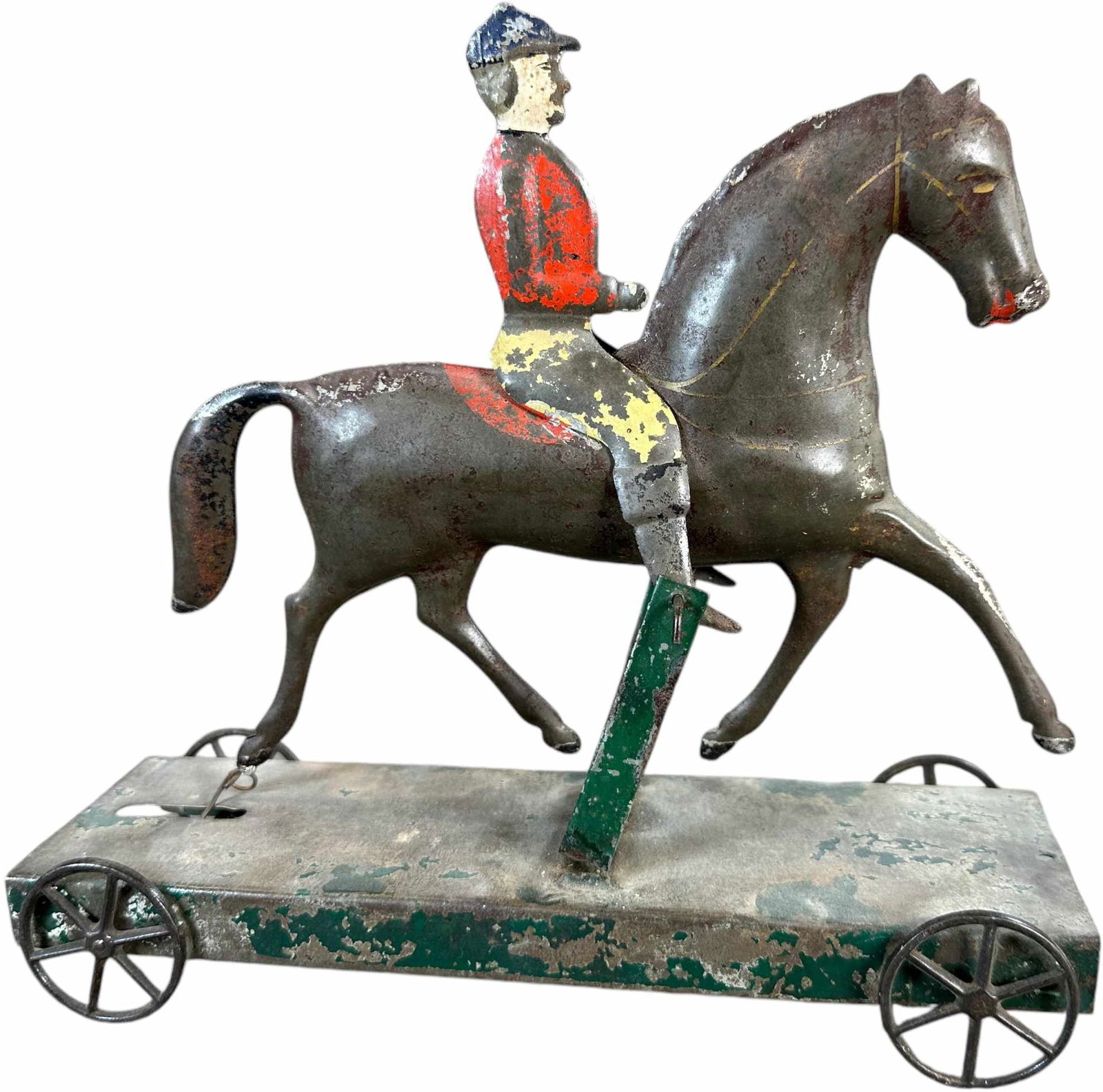 FALLOWS ARTICULATED HORSE JOCKEY TOY (1 of 5)