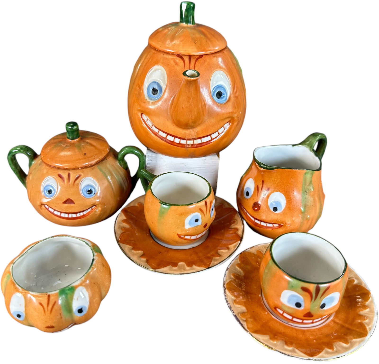 GERMAN PUMPKIN THEME TEA SET (1 of 6)