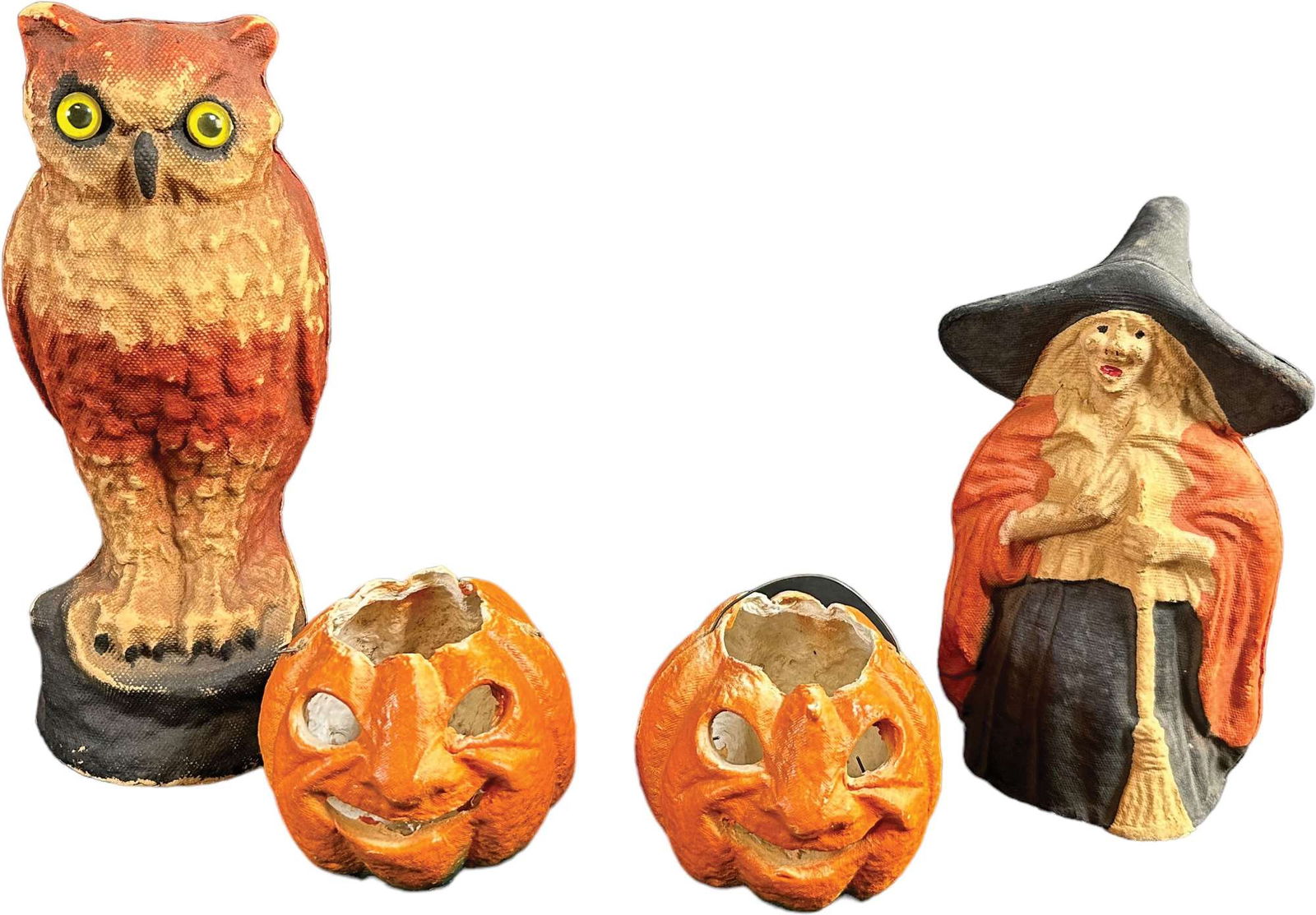 FOUR PULP HALLOWEEN FIGURES (1 of 4)