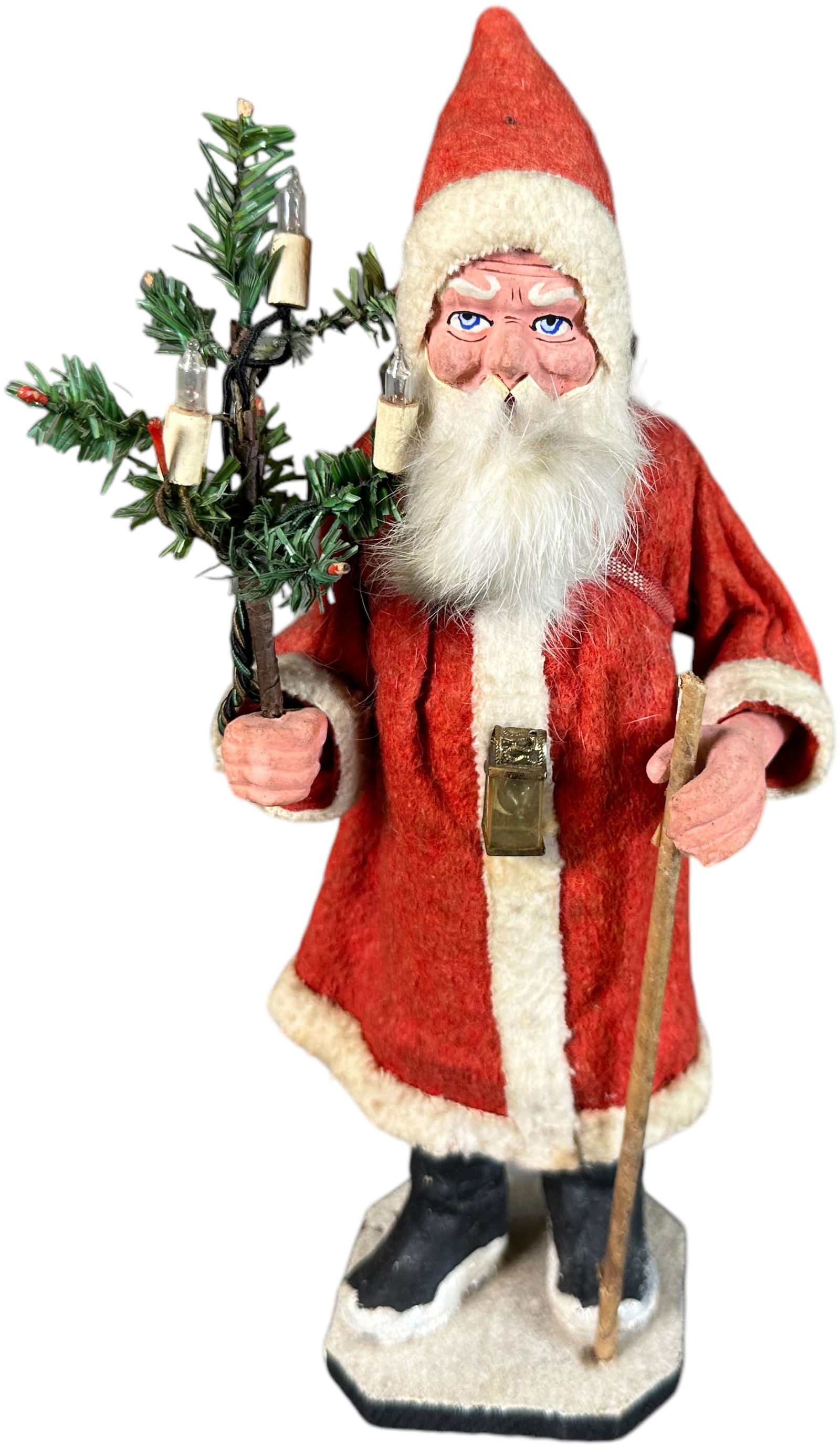 SMALL SANTA W/ ELECTRIFIED TREE (1 of 5)