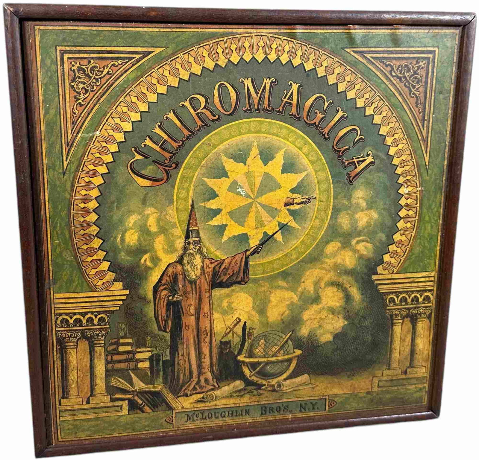 MCLOUGHLIN BROS. CHIROMAGICA GAME: 484. MCLOUGHLIN BROS. CHIROMAGICA GAME | 11.5" l. | (Excellent Condition) | $300 - $500