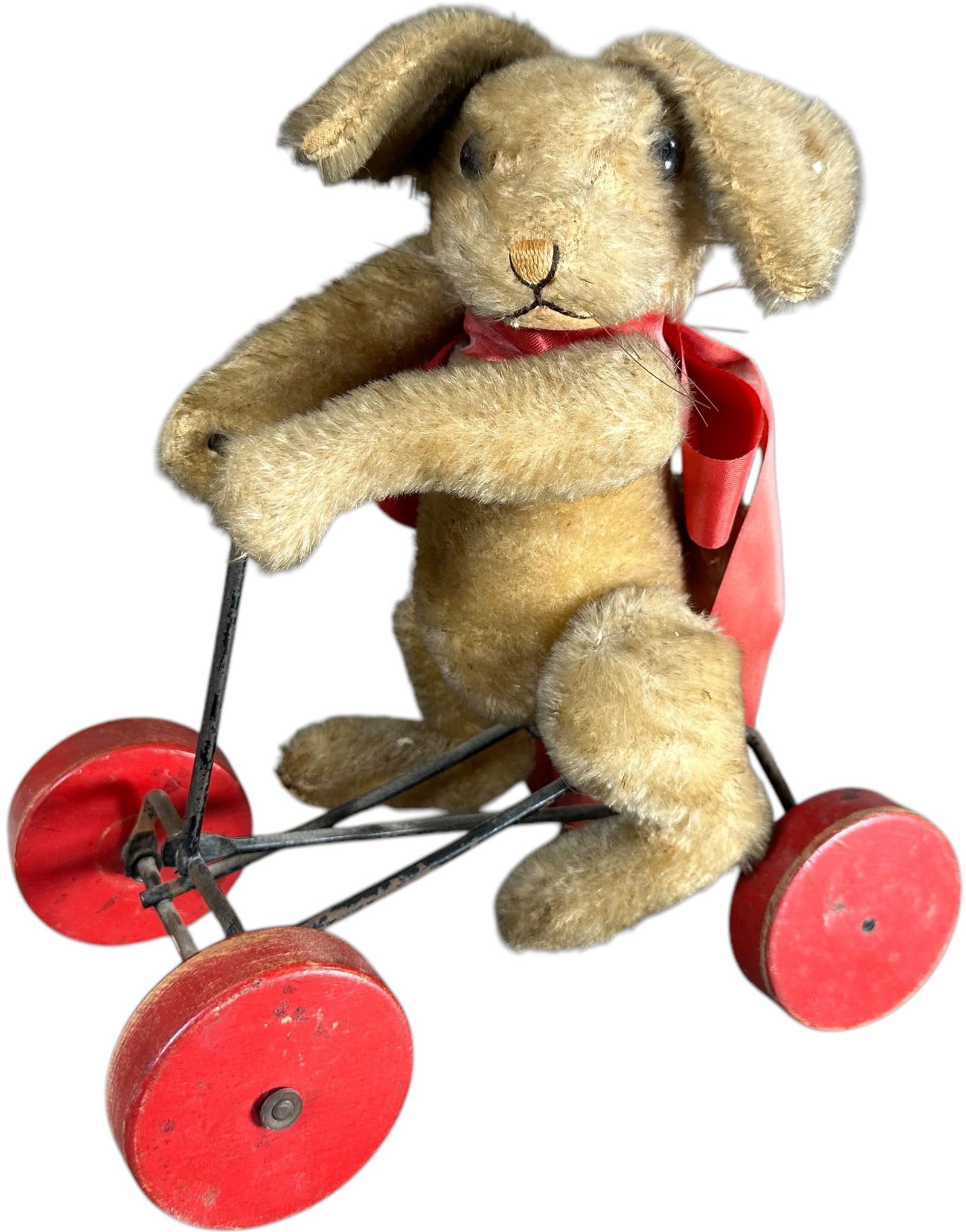 STEIFF RABBIT RIDING WHEELED CART (1 of 5)