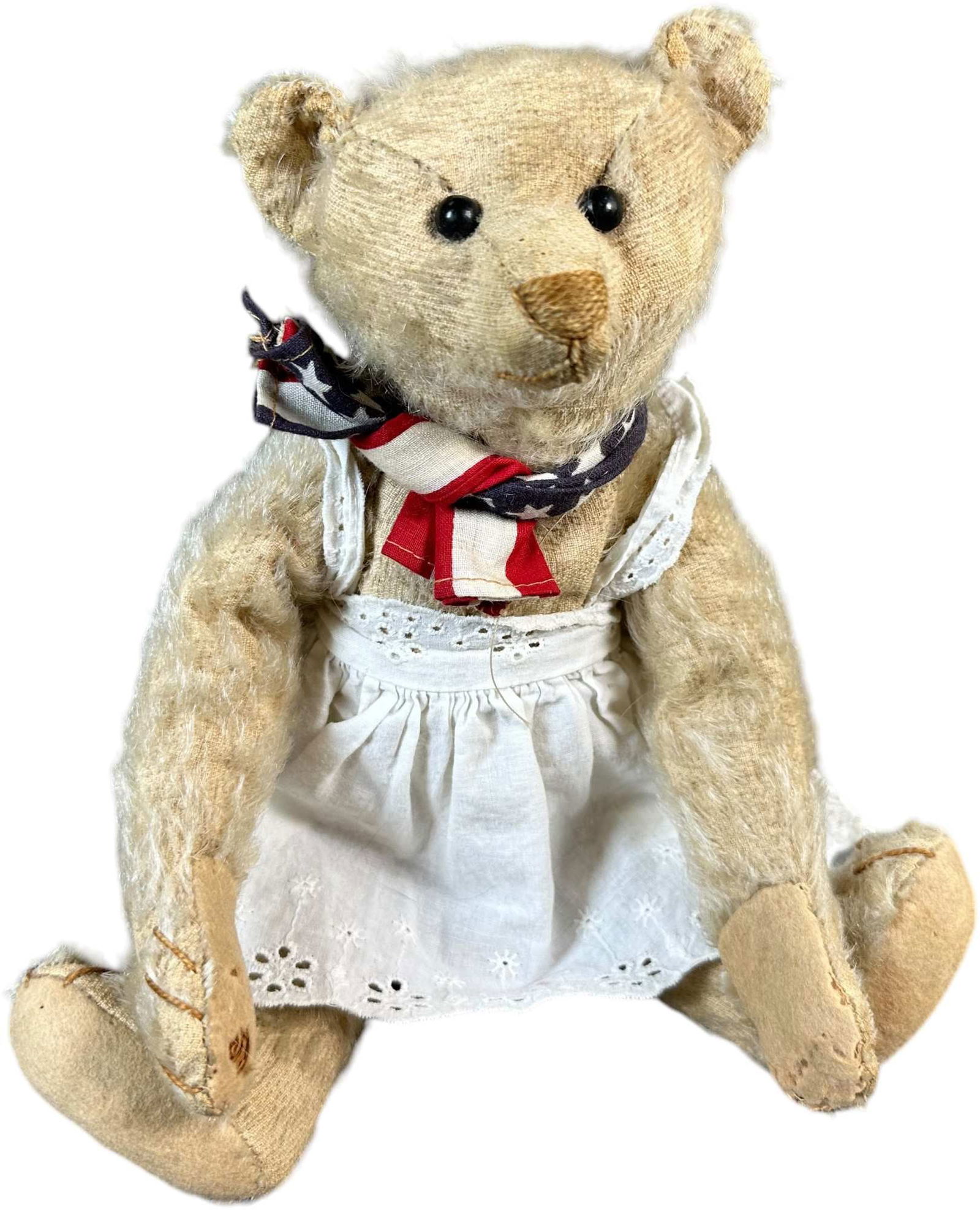 STEIFF WHITE TEDDY BEAR (1 of 7)