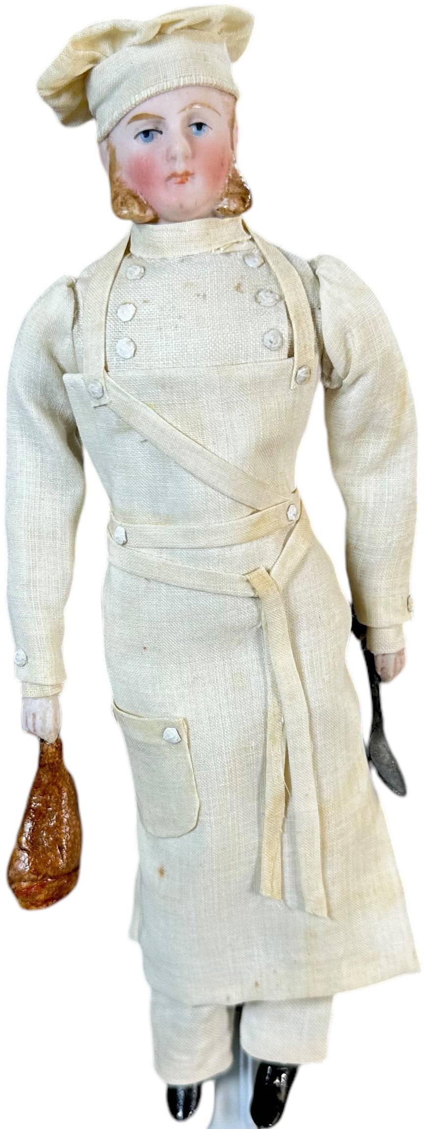 BISQUE DOLLS HOUSE CHEF DOLL (1 of 5)