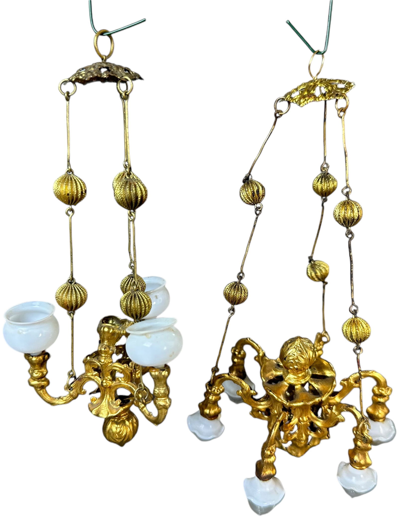 ERHARD & SOHNE ORMOLU & BRASS CHANDELIERS (1 of 5)