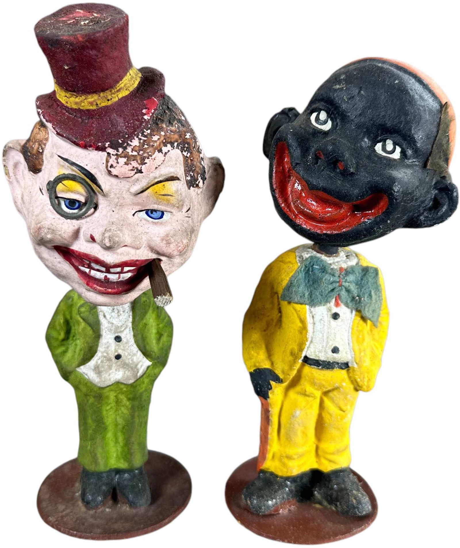 TWO EARLY GERMAN COMPOSITION NODDERS (1 of 4)