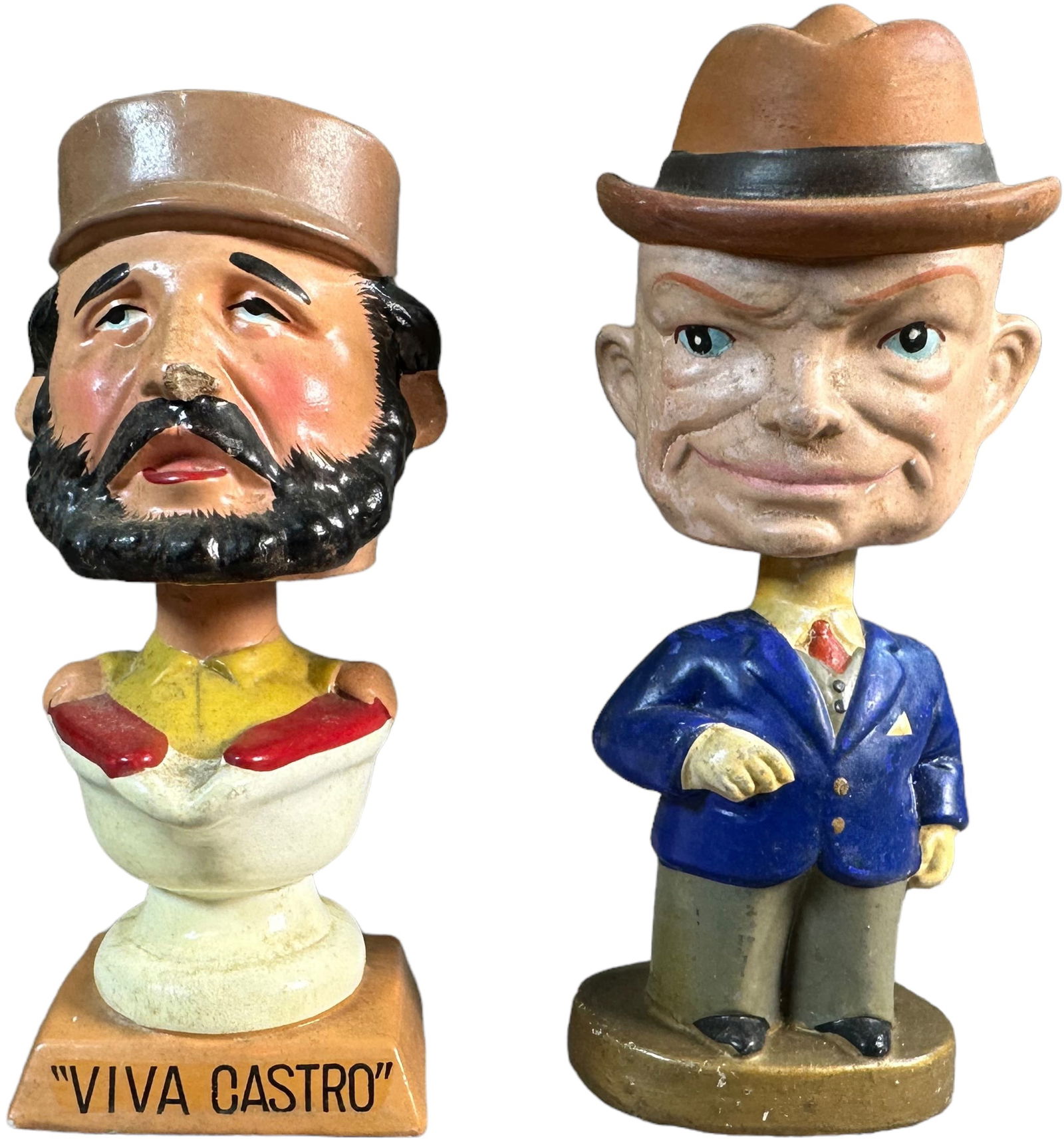 EISENHOWER & CASTRO BOBBLEHEAD NODDERS (1 of 5)
