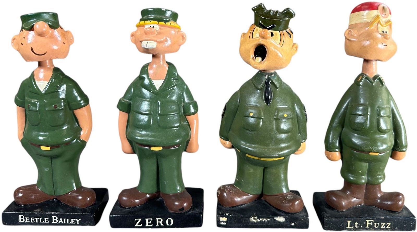 FOUR BEETLE BAILEY BOBBLEHEAD NODDERS (1 of 3)