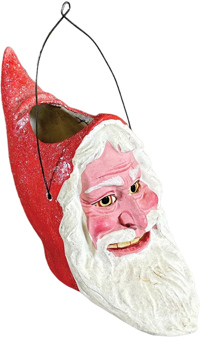 LARGE GERMAN SANTA HEAD LANTERN (1 of 8)