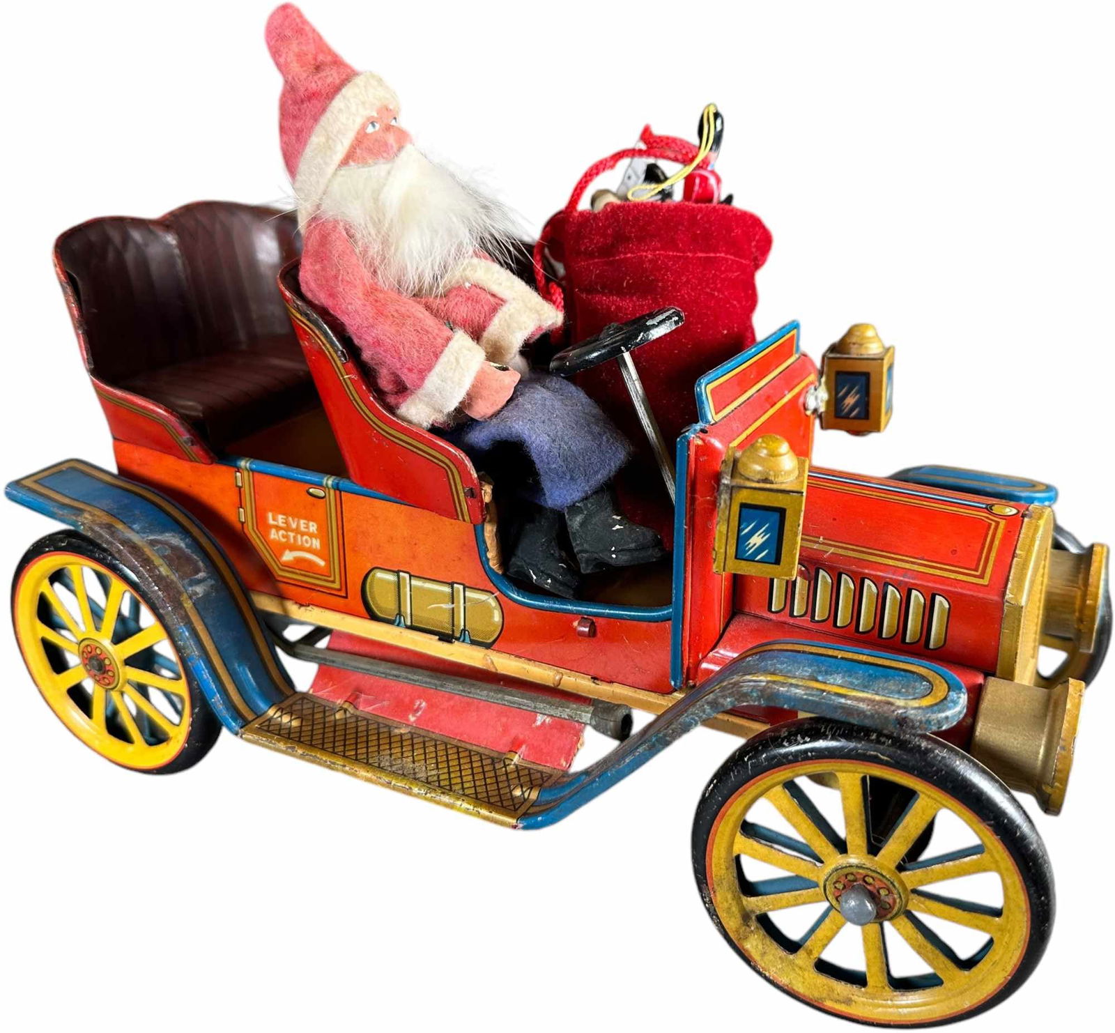 SANTA IN LEVER ACTION LITHOGRAPHED CAR (1 of 7)