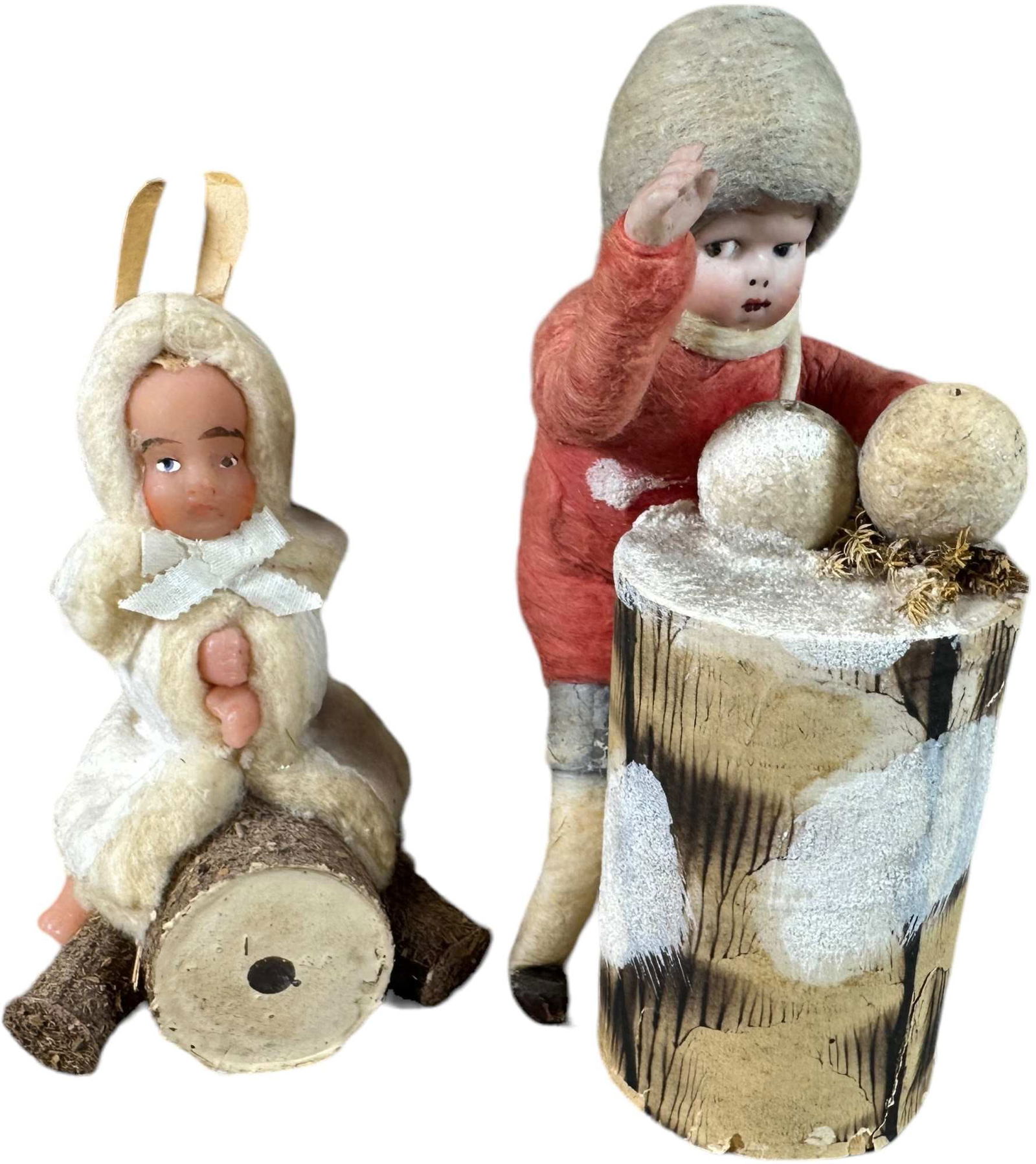 BISQUE & CELLULOID HEAD CHILDREN FIGURES (1 of 6)