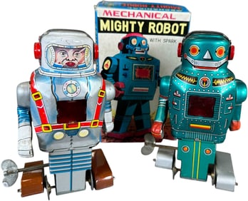 BOXED NOGUCHI MIGHTY ROBOT & ASTRONAUT