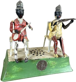 GUNTHERMANN SEATED MINSTREL MUSICIANS