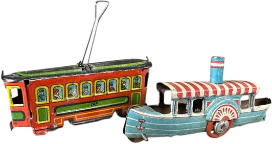 CKO TROLLEY & MEIER PADDLEWHEEL PENNY TOYS