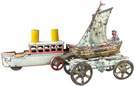 FISCHER SHIP & MEIER SAILBOAT PENNY TOYS