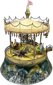 ELABORATE ROCK & GRANER MOUNTAINTOP CAROUSEL
