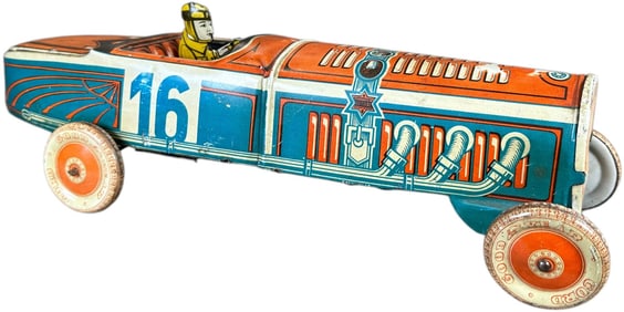 LARGE WIND-UP GERMAN RACER