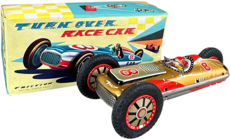 BOXED TURN OVER FRICTION RACE CAR