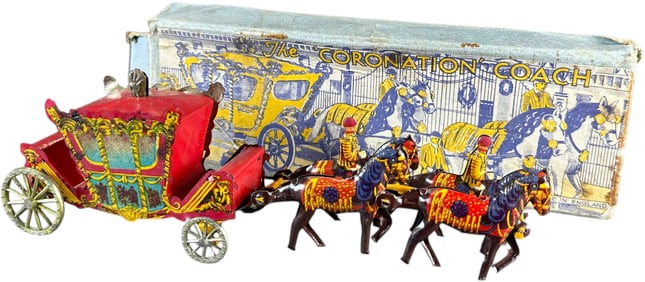 BOXED ENGLISH CORONATION COACH PENNY TOY