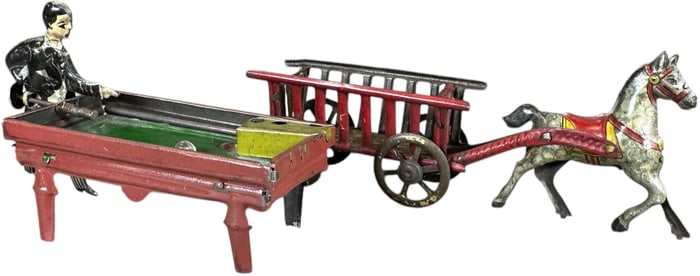 CKO BILLIARDS & MEIER HORSE CART PENNY TOYS