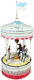 GERMAN WIND-UP MUSICAL CAROUSEL